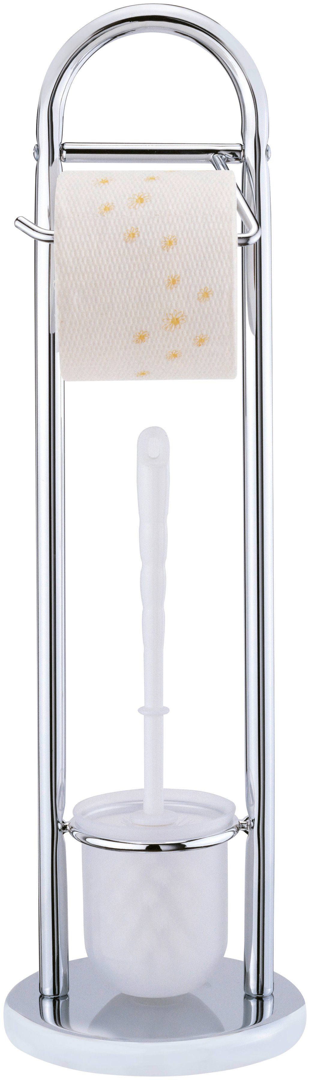 WENKO WC-Garnitur Siena, Stand WC-Garnitur, Toilettenpapierhalter, Rollenha günstig online kaufen