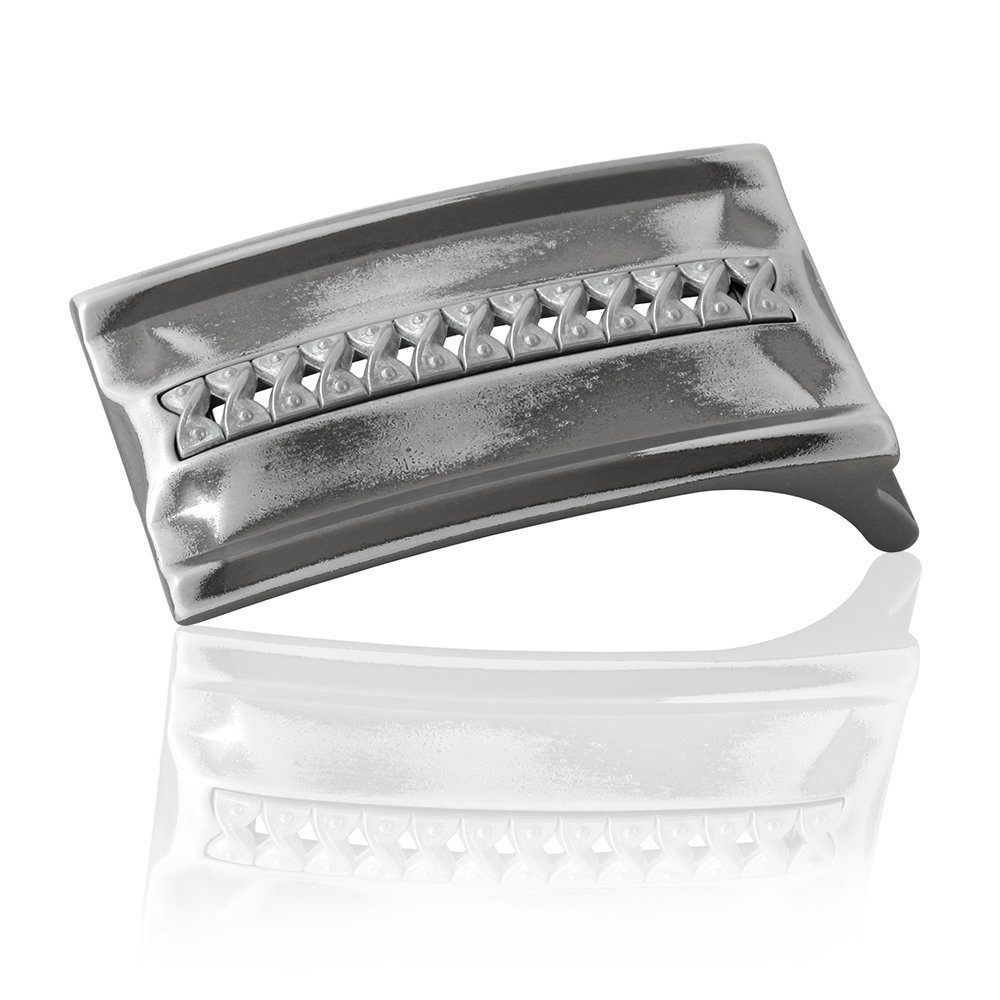 FREDERIC HERMANO Gürtelschnalle 40mm Metall Schwarz - Buckle Chute - 322507530020