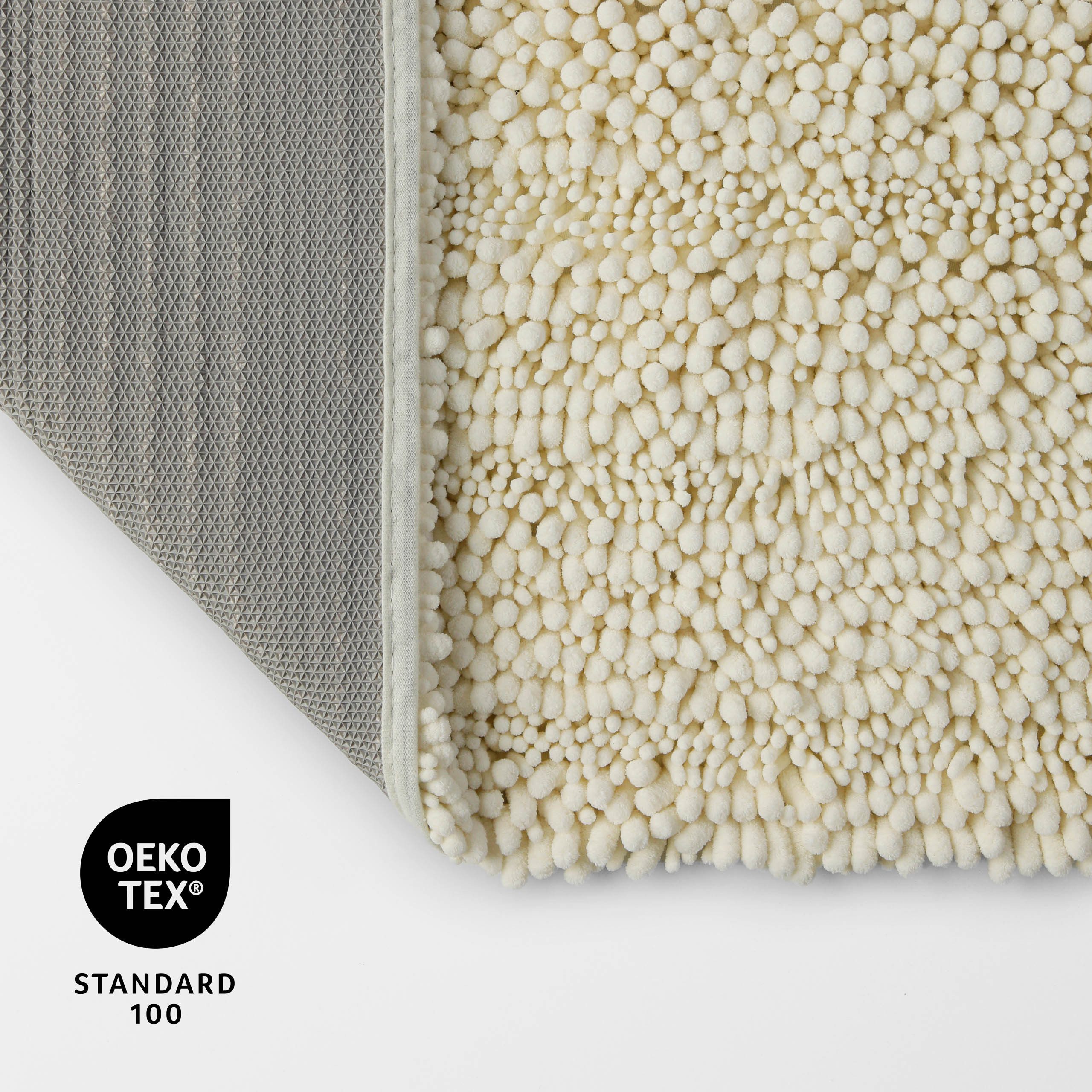 OTTO home Badematte Torrni, Höhe 22 mm, rutschhemmend beschichtet, schnell trocknend, fußbodenheizungsgeeignet, Polyester, rechteckig, Badteppich, getuftet, mod – Bild 4 von 5