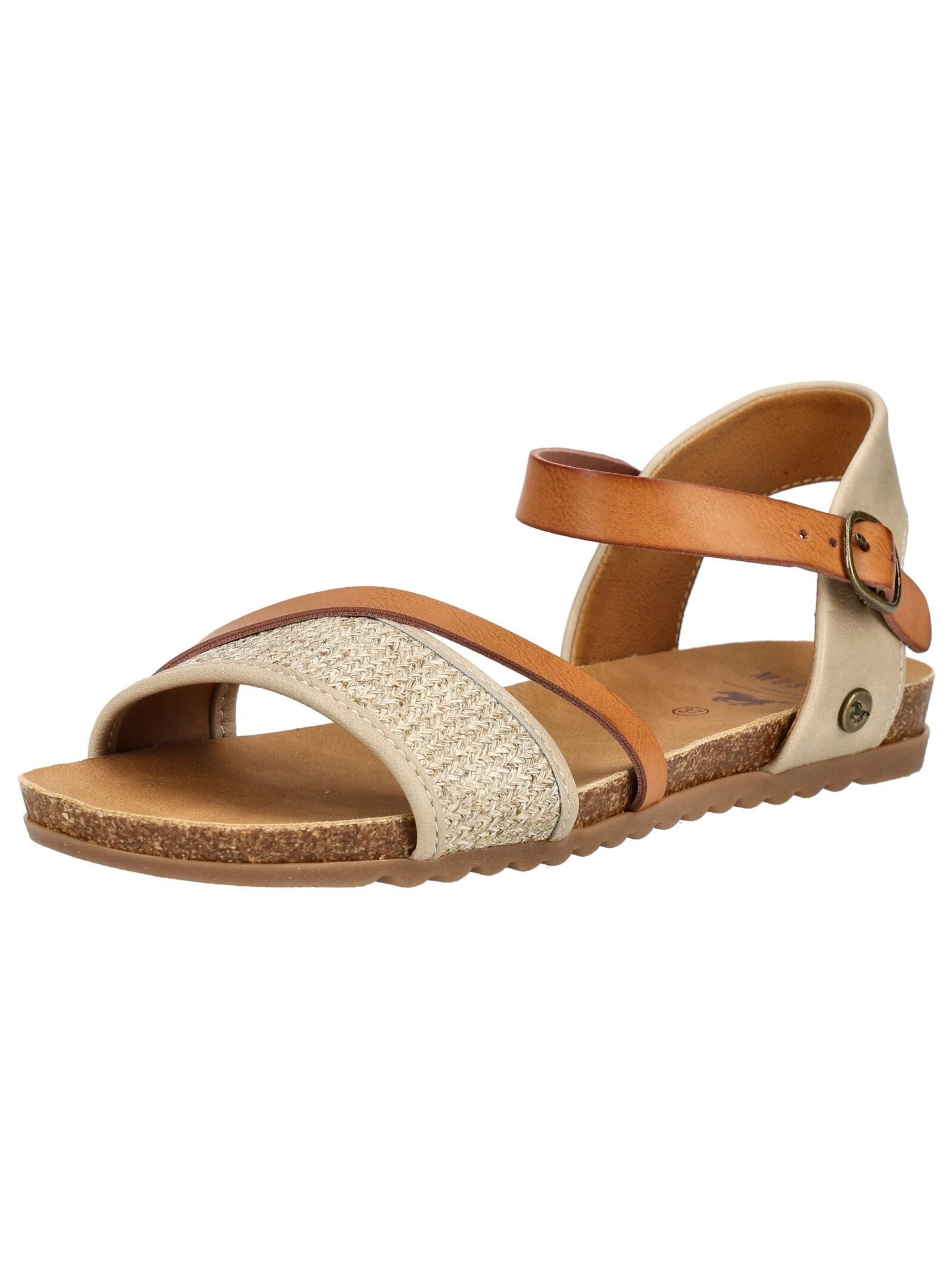 Mustang Shoes Mustang Shoes Sandalen Lederimitat/Textil Riemchensandale