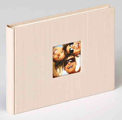 Walther Design Fotoalbum Fun 22 x 16 cm, buchgebundenes Album, Papiereinband, quadratischer Bildausschnitt
