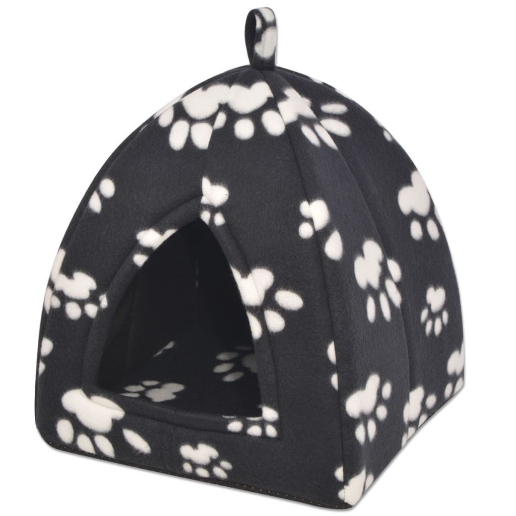 vidaXL Tierkorb 40 x 40 x 45 cm Katzenkörbchen Katzenbett Katzenhöhle Größe L Schwarz