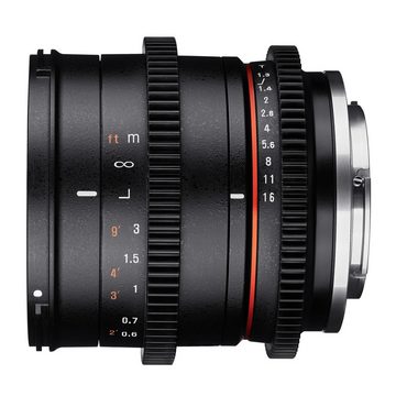 Samyang MF 35mm T1,3 Video APS-C Sony E Weitwinkelobjektiv