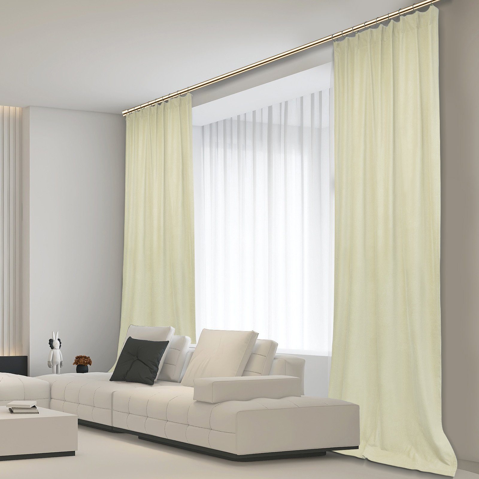 BTTO V&G Vorhang Blickdicht für Wohnzimmer günstig online kaufen