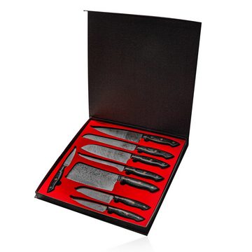 Küchenkompane Messer-Set Messerset asiatisch mit magnetischer Holzleiste - Kumai Küchenmesser (2-tlg)