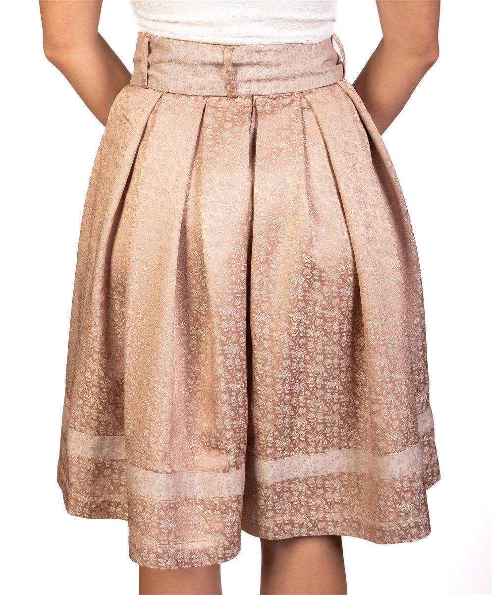 Trachtl Dirndl DAMEN FALTENROCK LENA Champagner 40