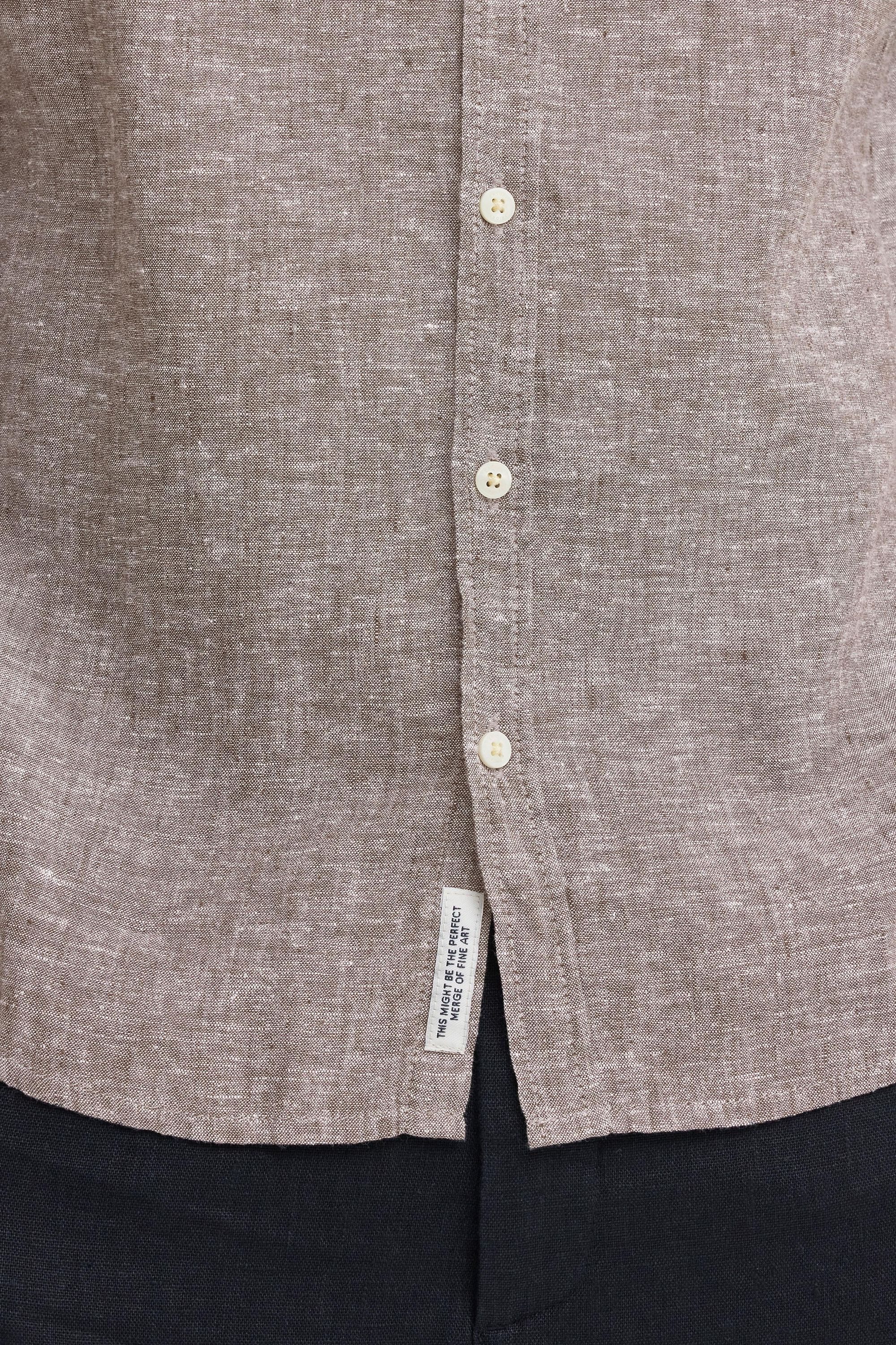 Casual Friday Langarmhemd CFAnton Langarm Shirt aus 100% Leine