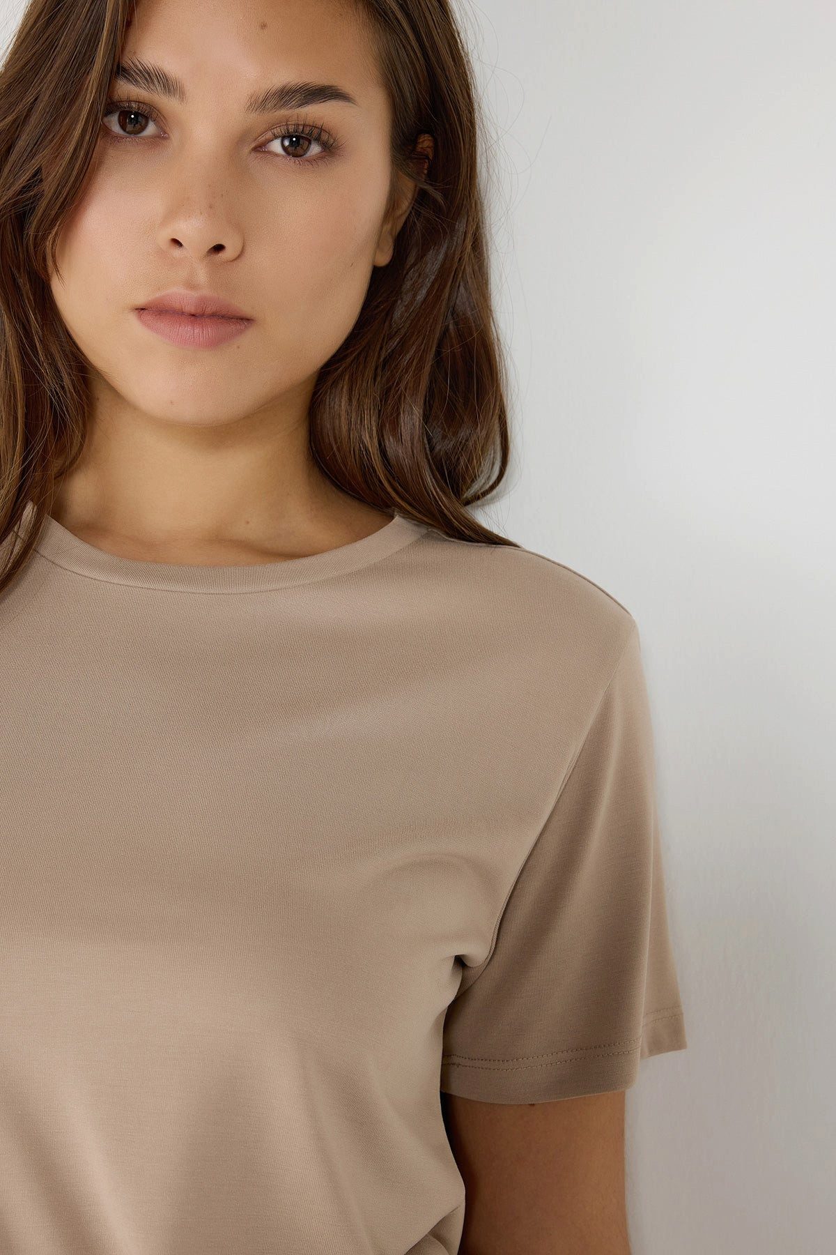 No Matter What T-Shirt Basic-T-Shirt mit Rundhalsausschnitt