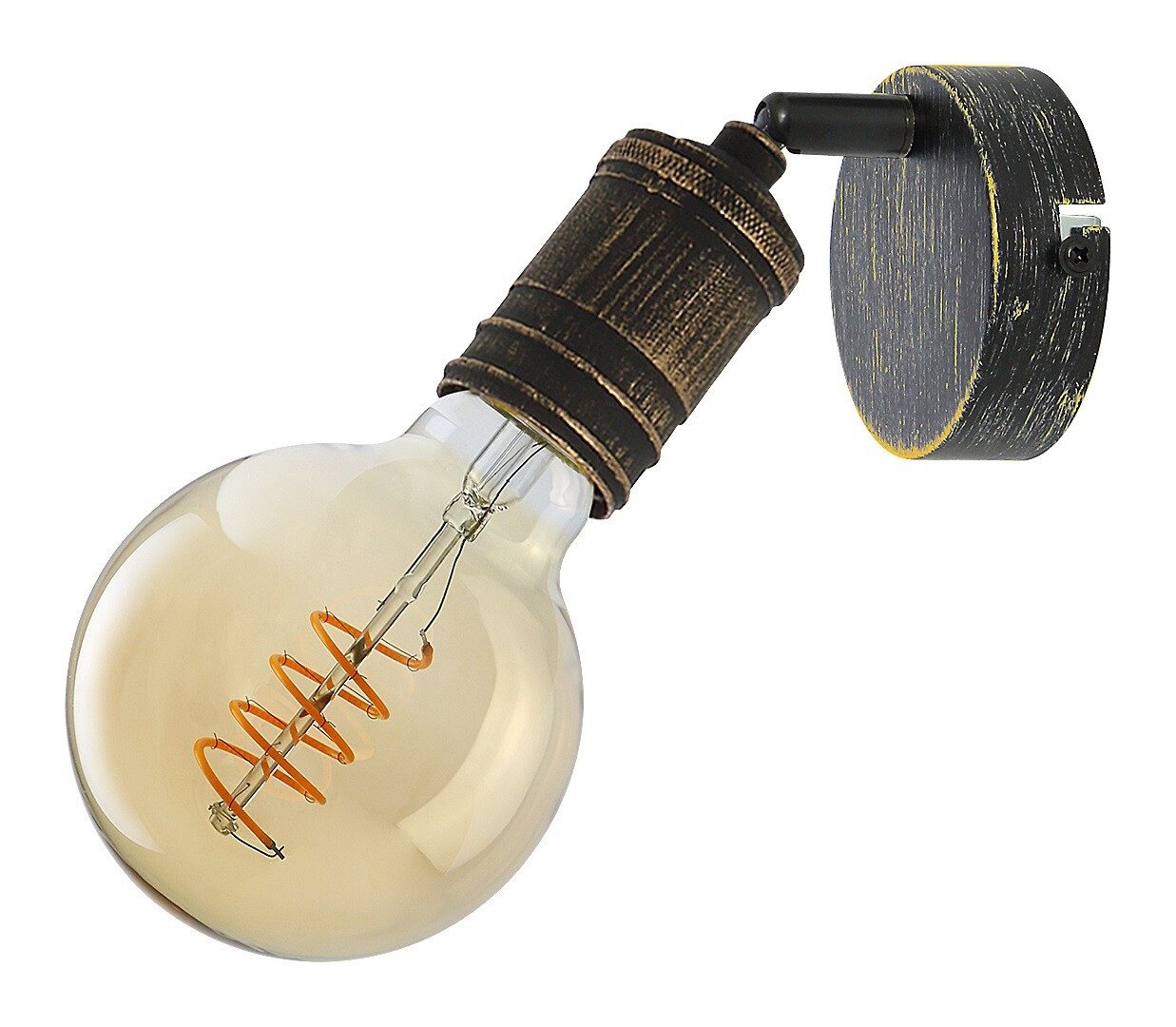 Rabalux LED Deckenspots "Fidel" Metall, gold, E27, L100mm