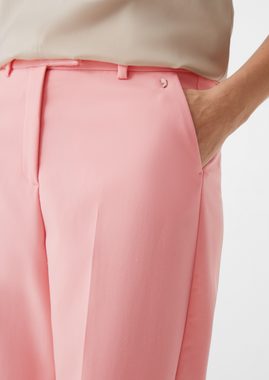 Comma 7/8-Hose Regular: Culottes mit Herringbone-Muster Logo