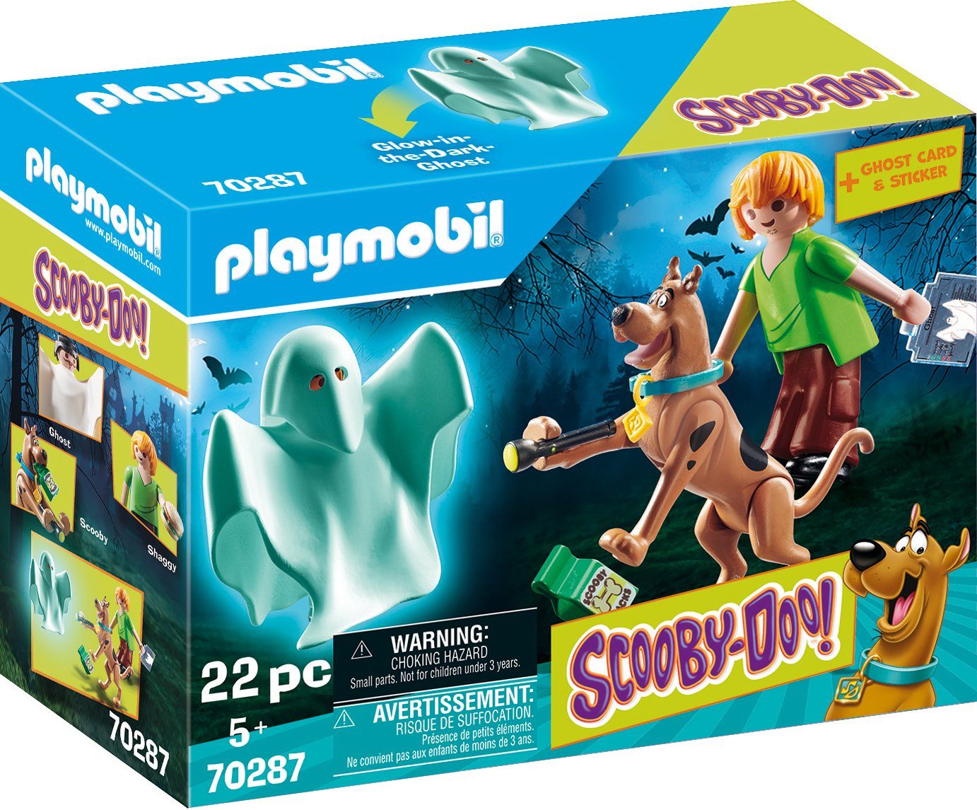 Playmobil® Konstruktions-Spielset Scooby & Shaggy mit Geist (70287), SCOOBY-DOO!, (22 St), Made in Europe