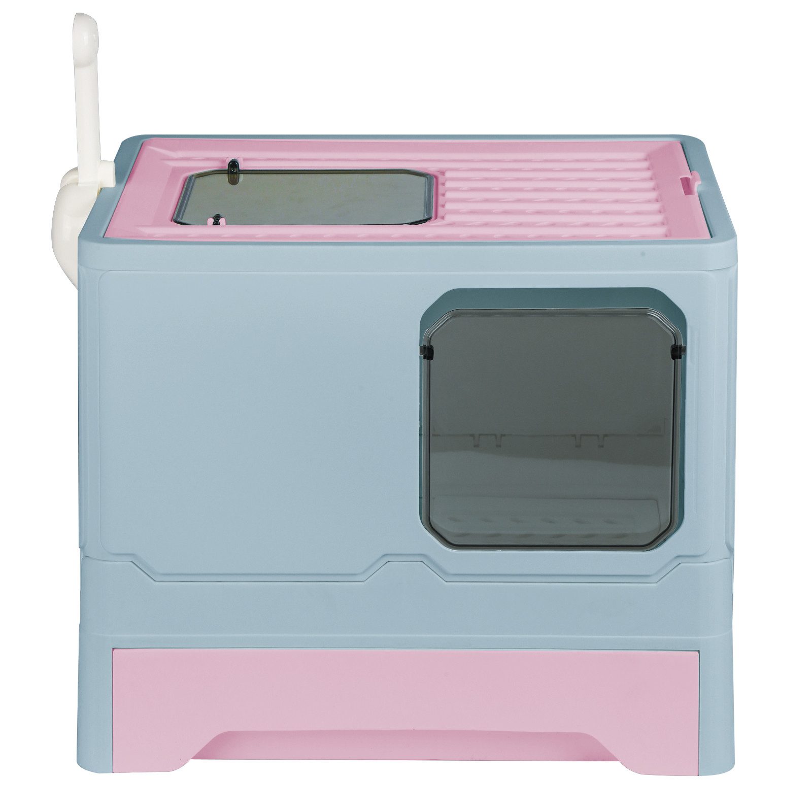 JEOBEST Katzentoilette Katzenklo, XL,Geschlossenes, mit Deckel, Schaufel