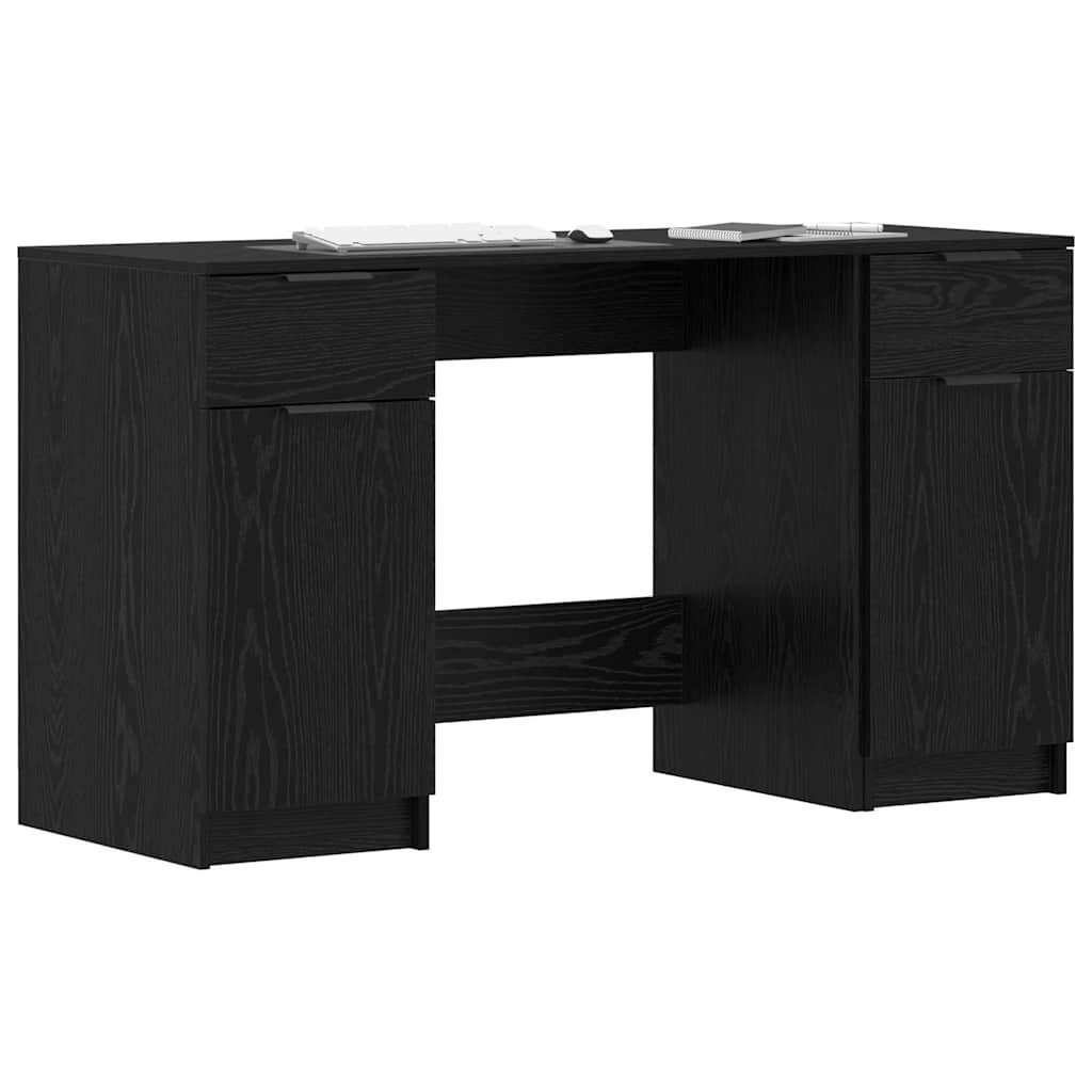 vidaXL Schreibtisch Schreibtisch Schwarze Eiche 133 günstig online kaufen