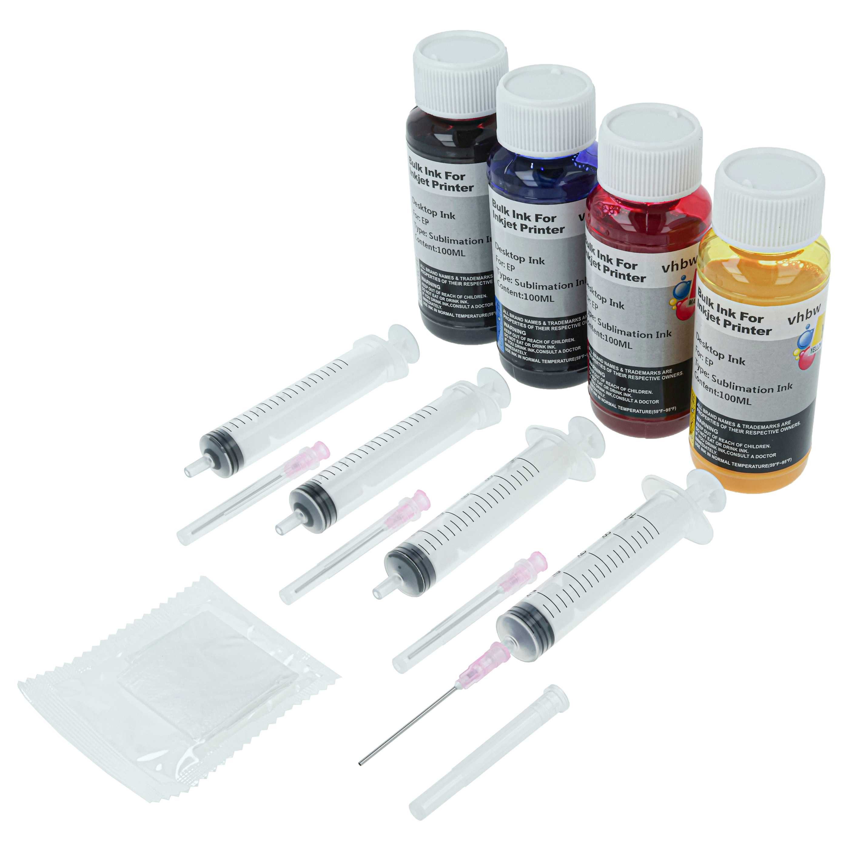 vhbw Nachfülltinte passend für Ricoh Aficio GX E7700, GX E7700N Sublimation Nachfülltinte (für Ricoh Aficio, x)