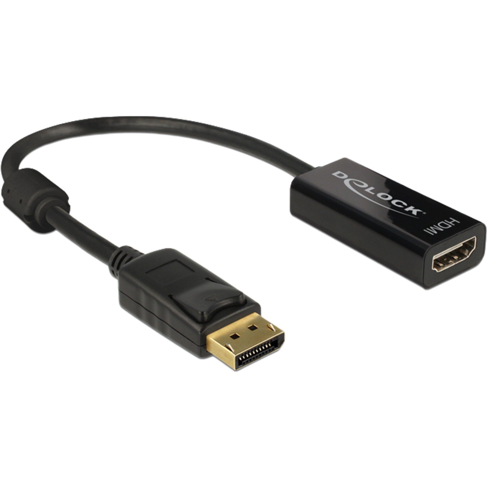 DeLOCK DisplayPort 1.2 St > HDMI Bu 4K, Adapter, Audio- & Video-Adapter