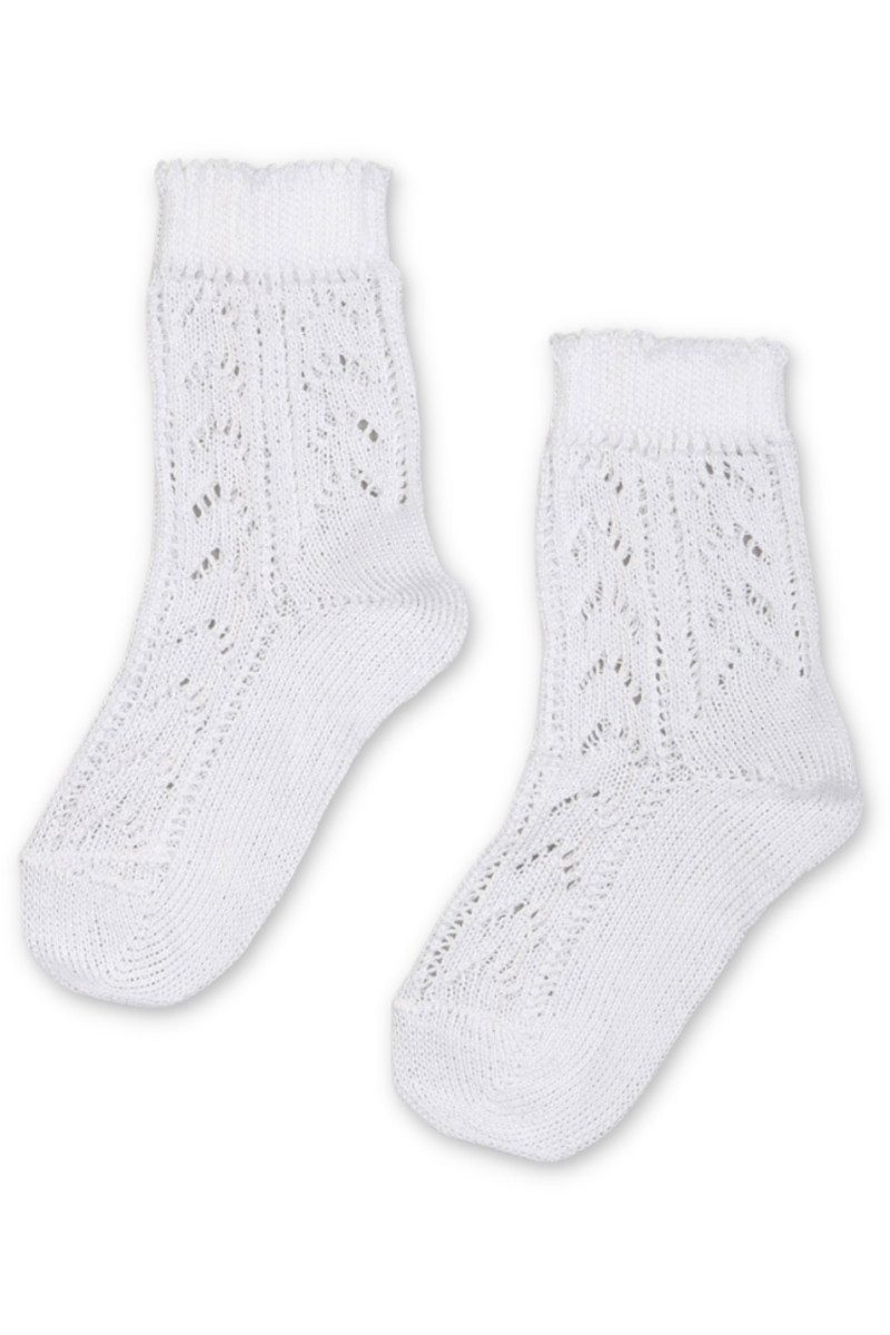 Luise Steiner Trachtensocken Trachtensocken - LOCHSTRICK - weiß