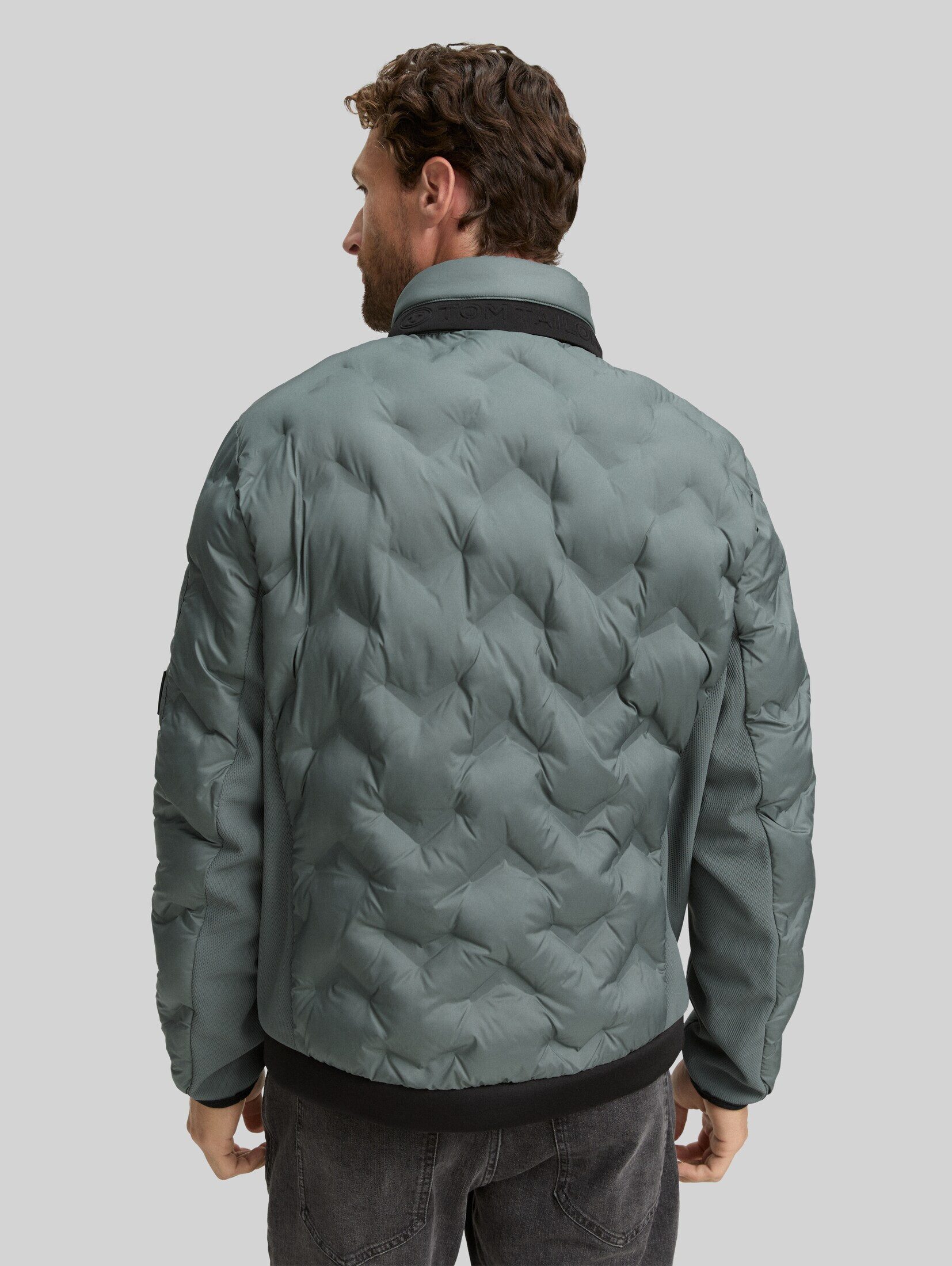 TOM TAILOR Outdoorjacke Jacken Hybrid Steppjacke mit verstaubarer Kapuze