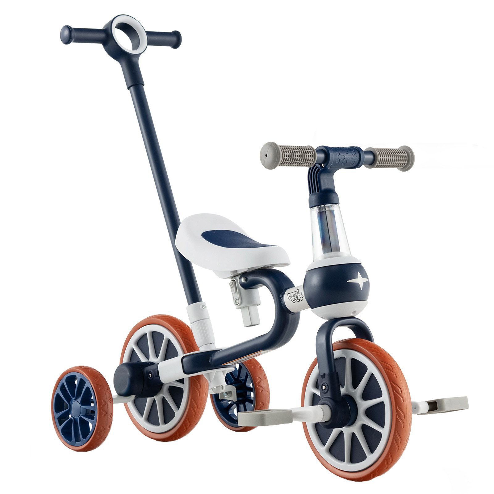 KOMFOTTEU Dreirad Kinder Balance Fahrrad, 4-Rad-Laufrad günstig online kaufen