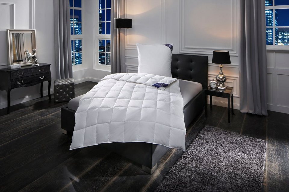 Daunenbettdecke + Federkissen, »Zürich«, Excellent, Füllung: Bettdecke 100% Daunen, Bezug: 100% Baumwolle, Gutes Wärmeverhalten bei hoher Leichtigkeit