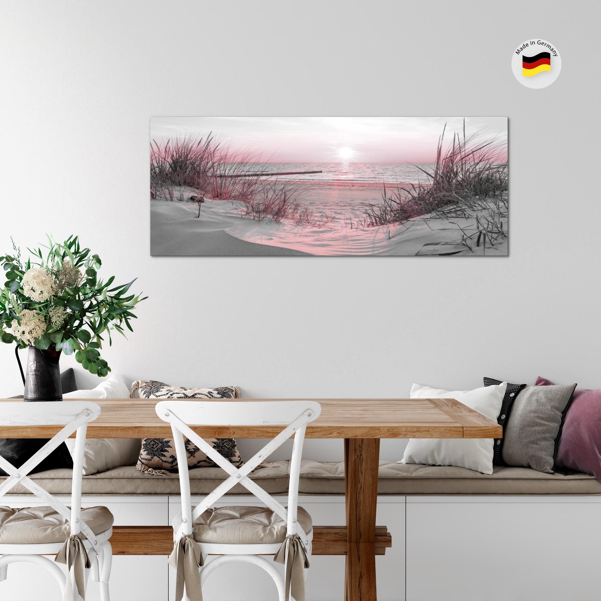 Runa Art Wandbild Wald See Natur Landschaft Deko Bilder XXL Wohnzimmer Schlafzimmer, Ostsee