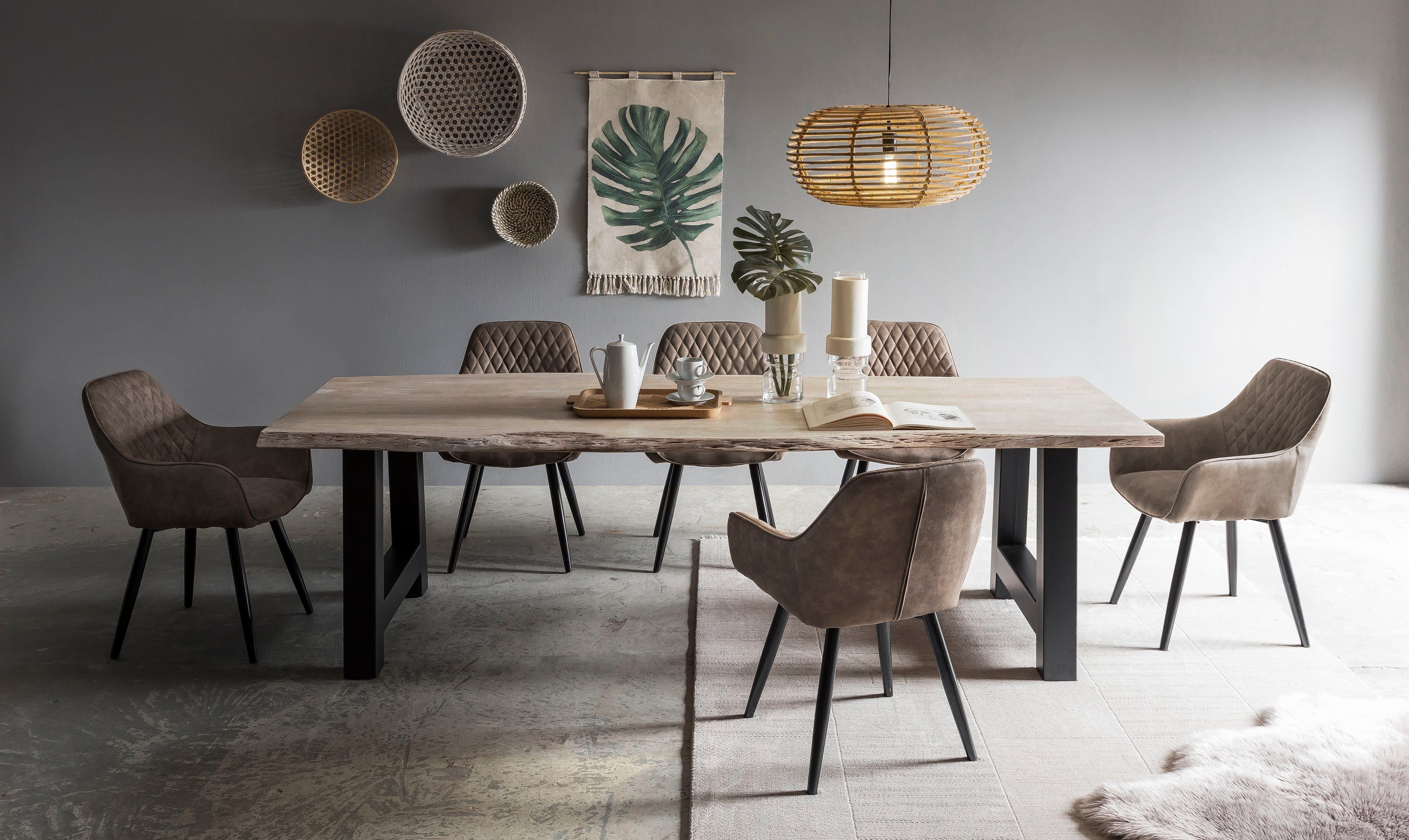 Premium collection by Home affaire Esstisch »Manhattan«, mit echter