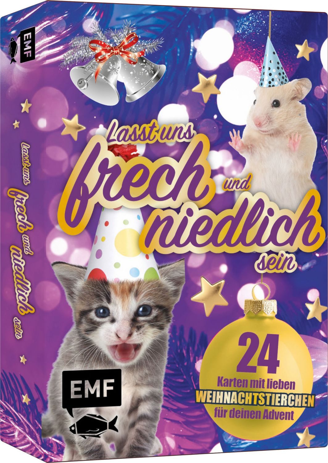 Adventskalender-Kartenset: Lasst uns frech und niedlich sein – 24 lieb / diverse