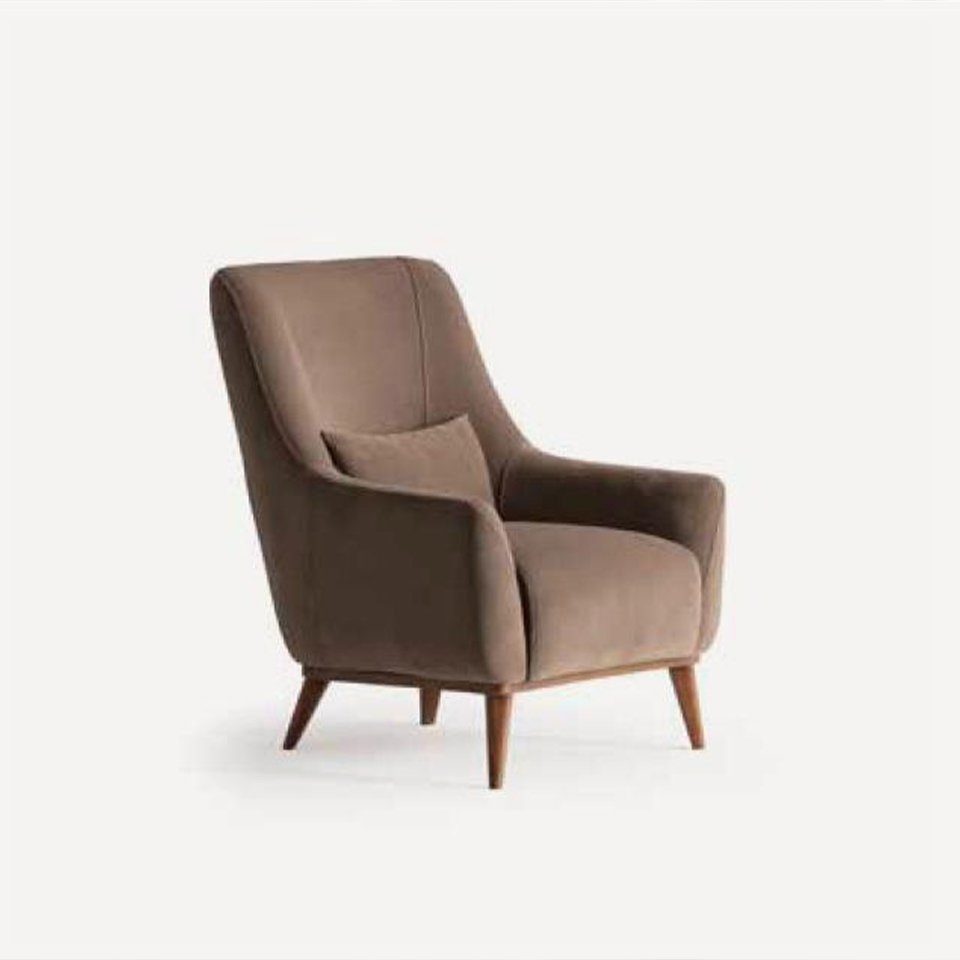JVmoebel Sessel, Sessel Einsitzer Luxus 1 Sitzer Gepolsterte Stoff Modern Design Textil