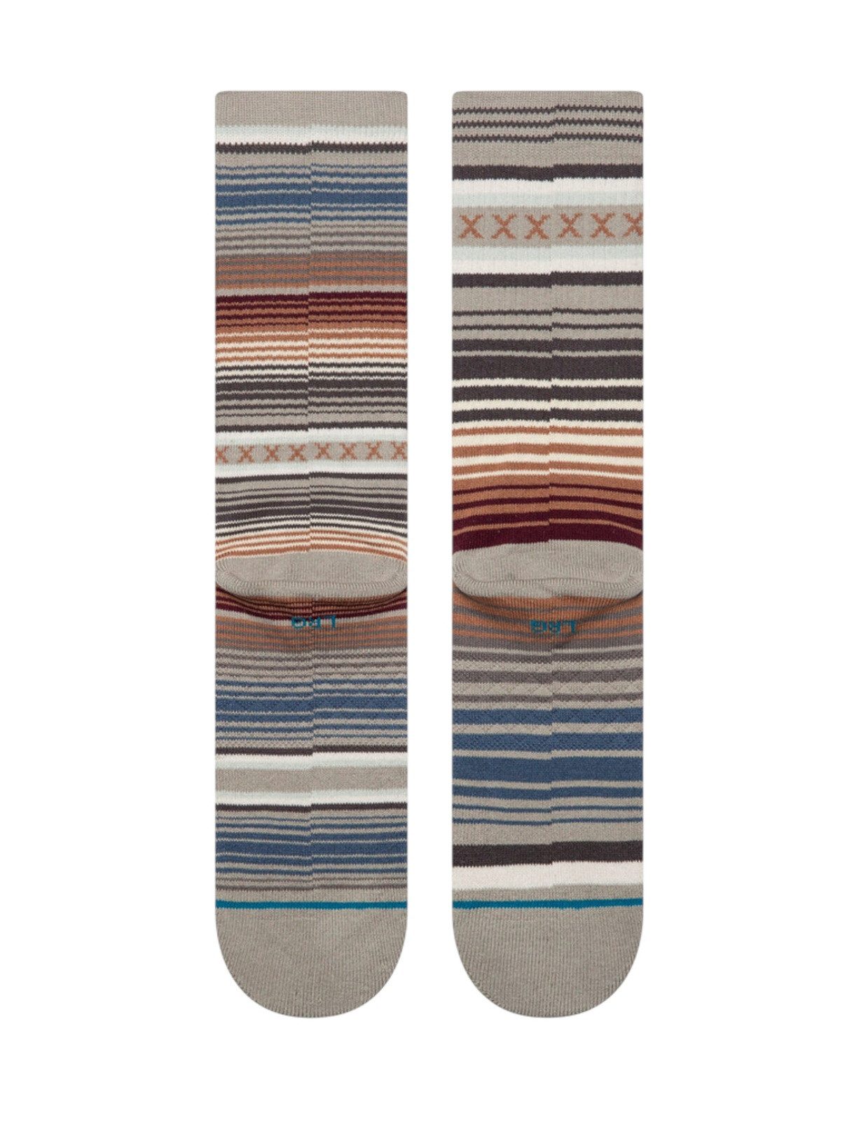 Stance Socken Tagessocke Crew Curren Staple grau/bunt - 1 Paar günstig online kaufen