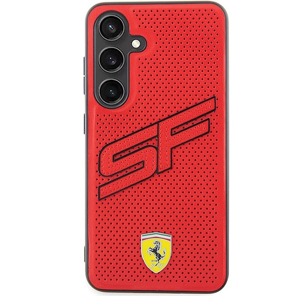 Ferrari Handyhülle Ferrari SF Schutzhülle, Ferrari-Lizenzprodukt, perforiertes Leder, SF-Logo