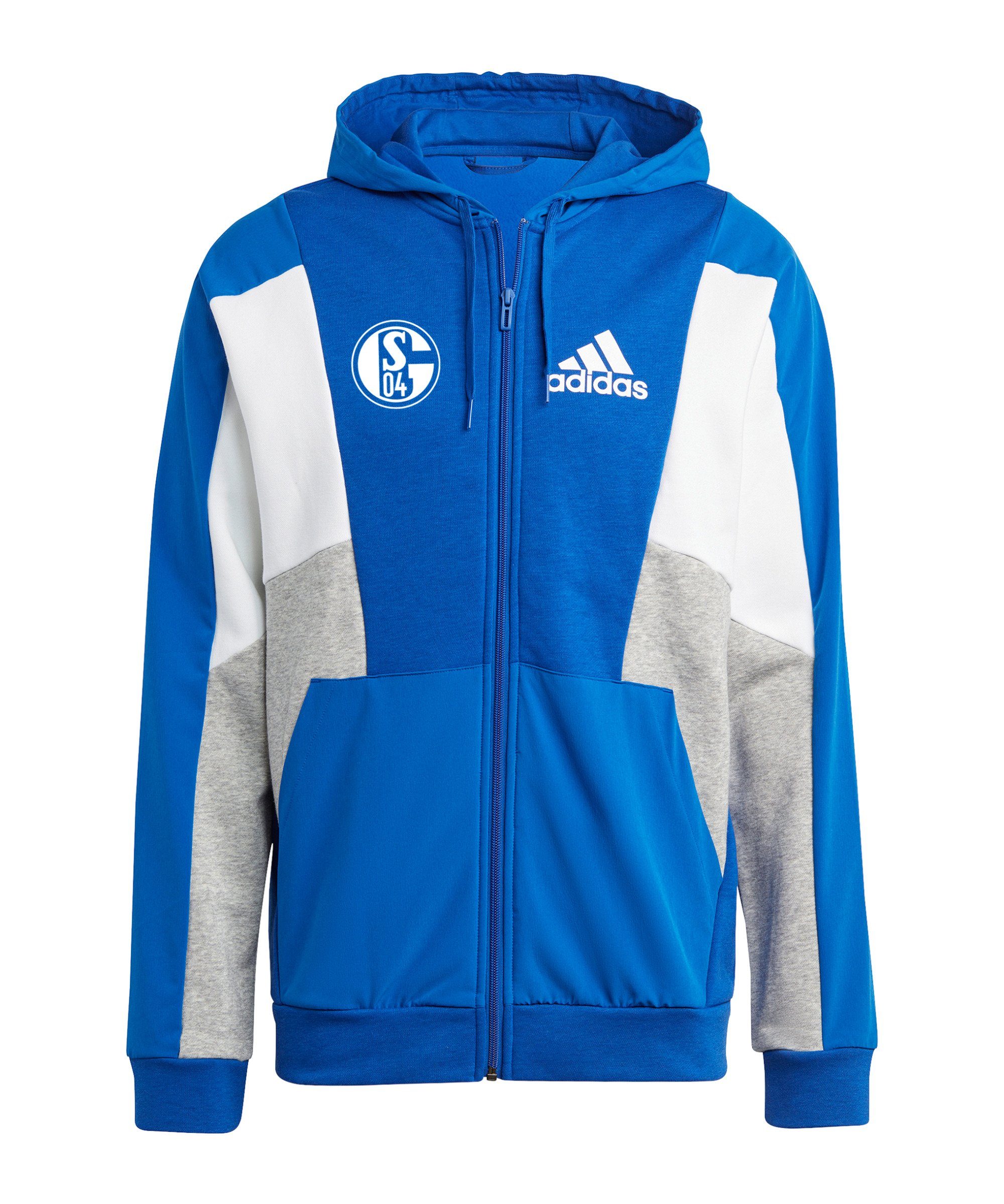 04 Sweatjacke Performance FC Kapuzenjacke Schalke adidas
