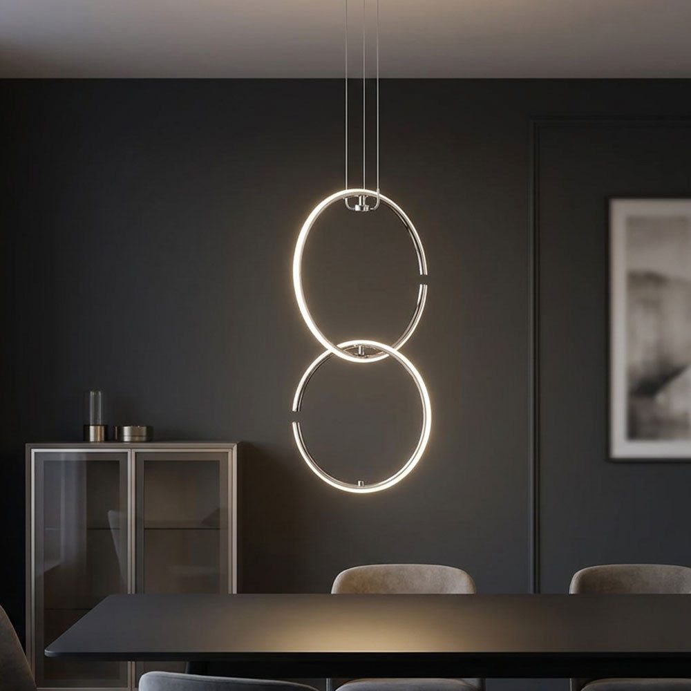WOFI LED-Hängeleuchte, LED-Leuchtmittel fest verbaut, Neutralweiß, Pendellampe LED Hängeleuchte Esstischlampe Deckenlampe Wohnzimmer