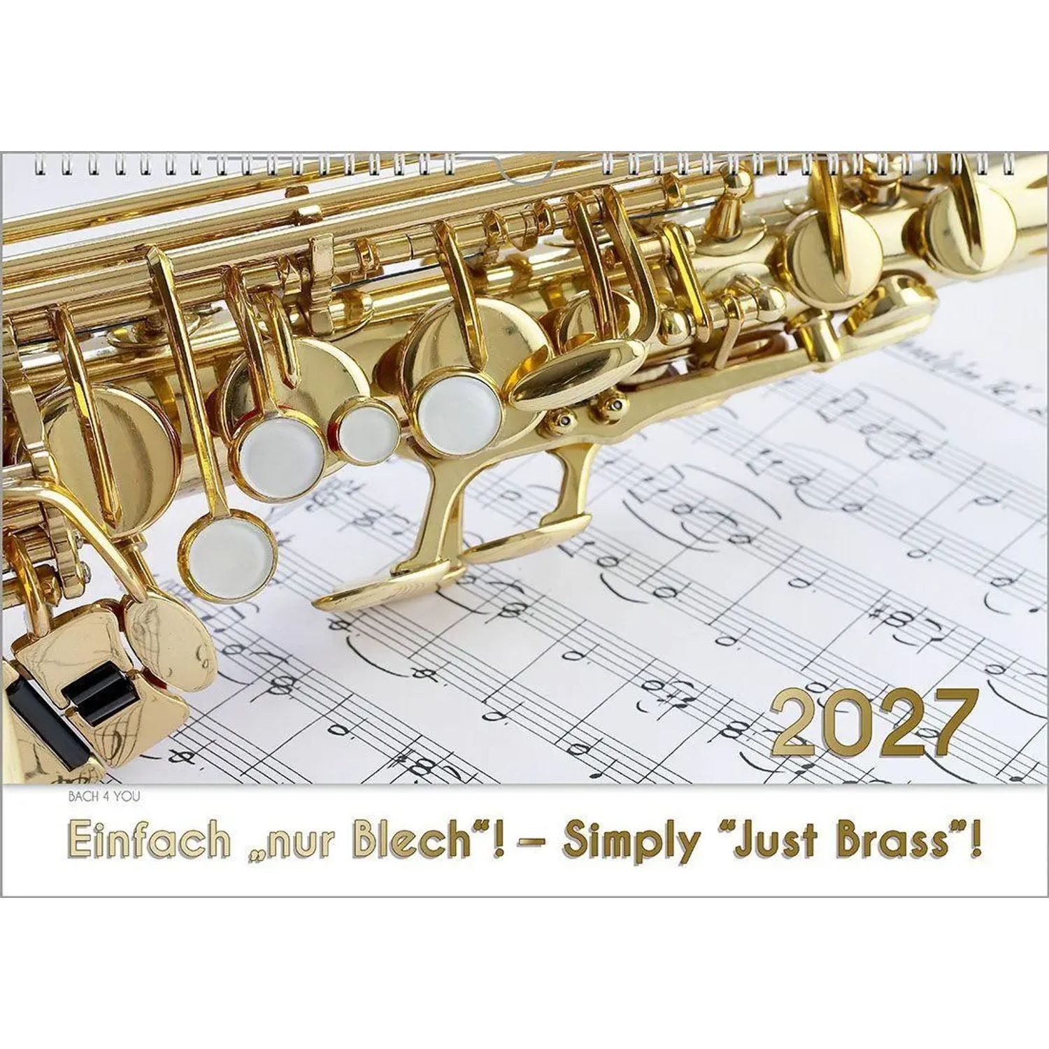Bach Wandkalender Blech-Instrumente - Musik-Kalender 2027, DIN A3