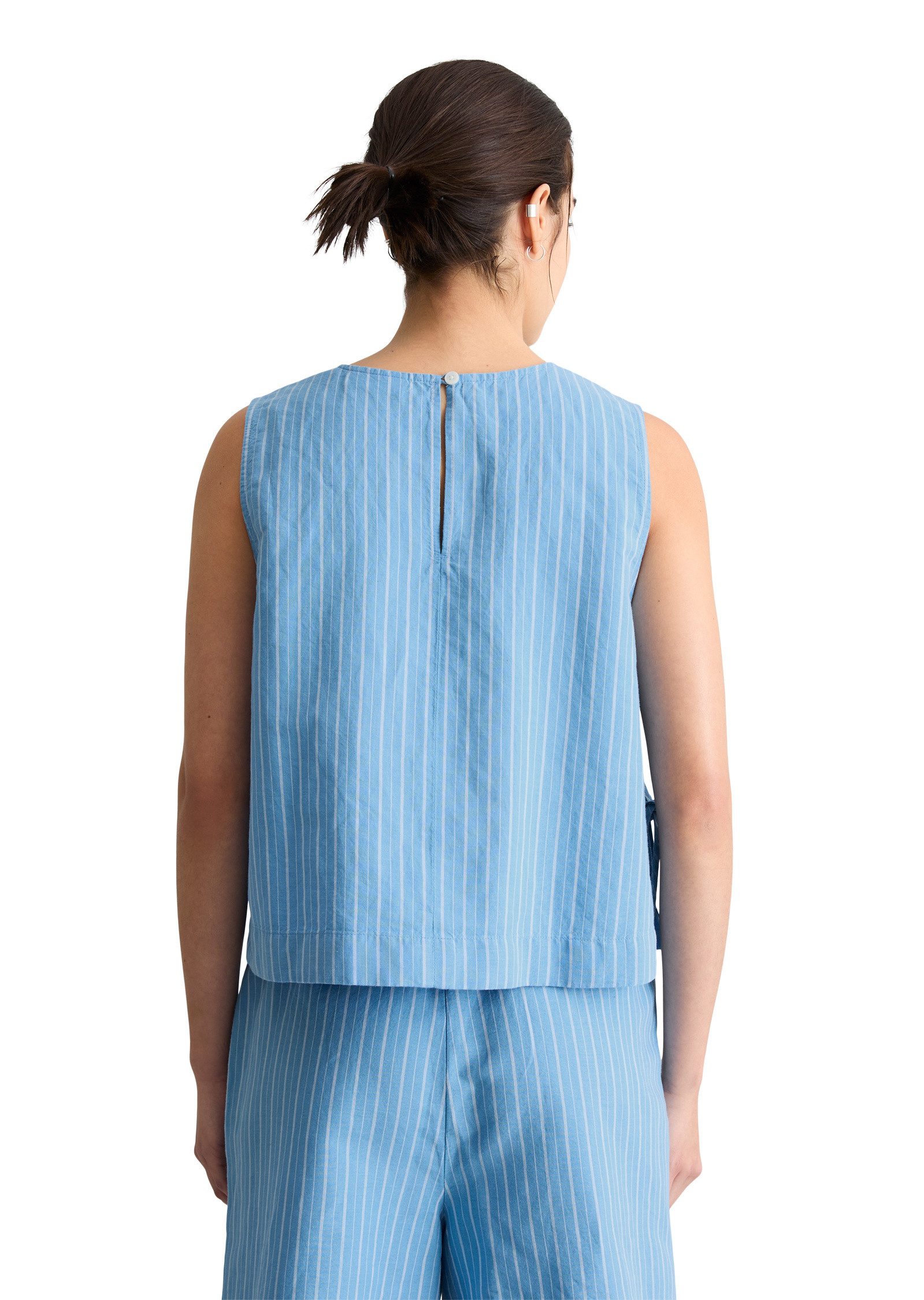 Marc O'Polo DENIM Blusentop aus Leinen-Baumwolle-Mix