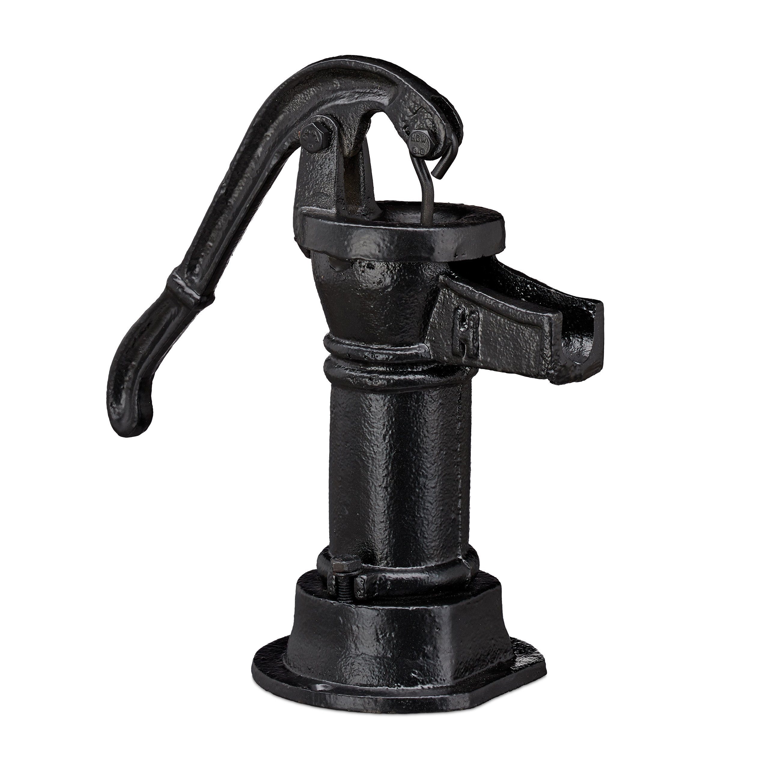 relaxdays Gartenfigur Deko Pumpe Gusseisen günstig online kaufen