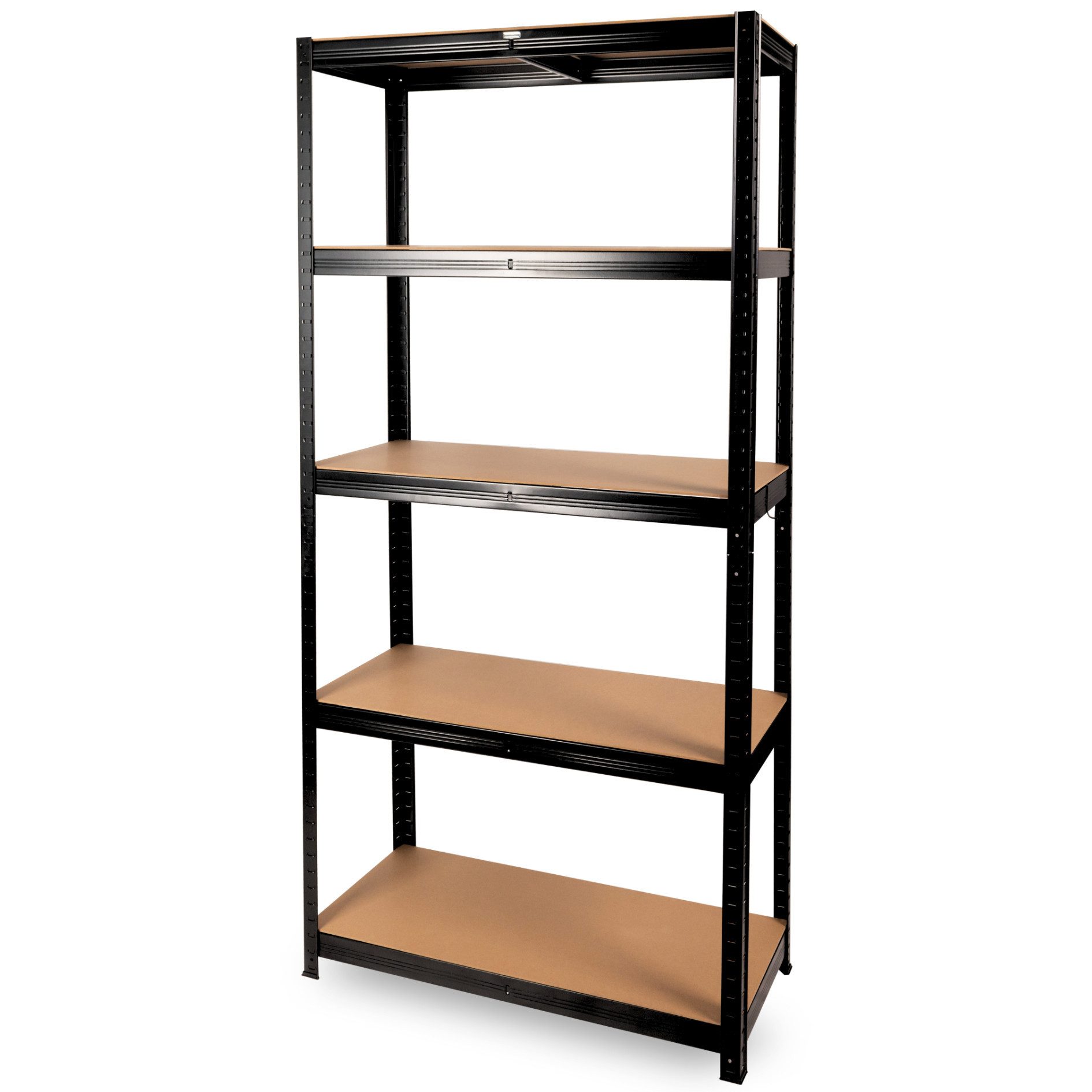 deluxe4home Schwerlastregal Kellerregal verzinkt I 40x90x180cm I Lagerregal bis 875kg I Stahlregal