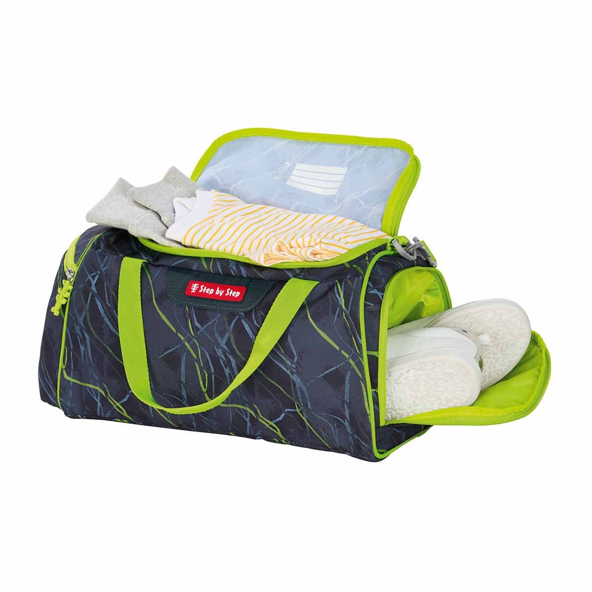 Step by Step Schulranzen Sporttasche Danger Cat Chiko (1 Stück), Sportbeutel, Turnbeutel, inkl. Schuhfach – Bild 2 von 2
