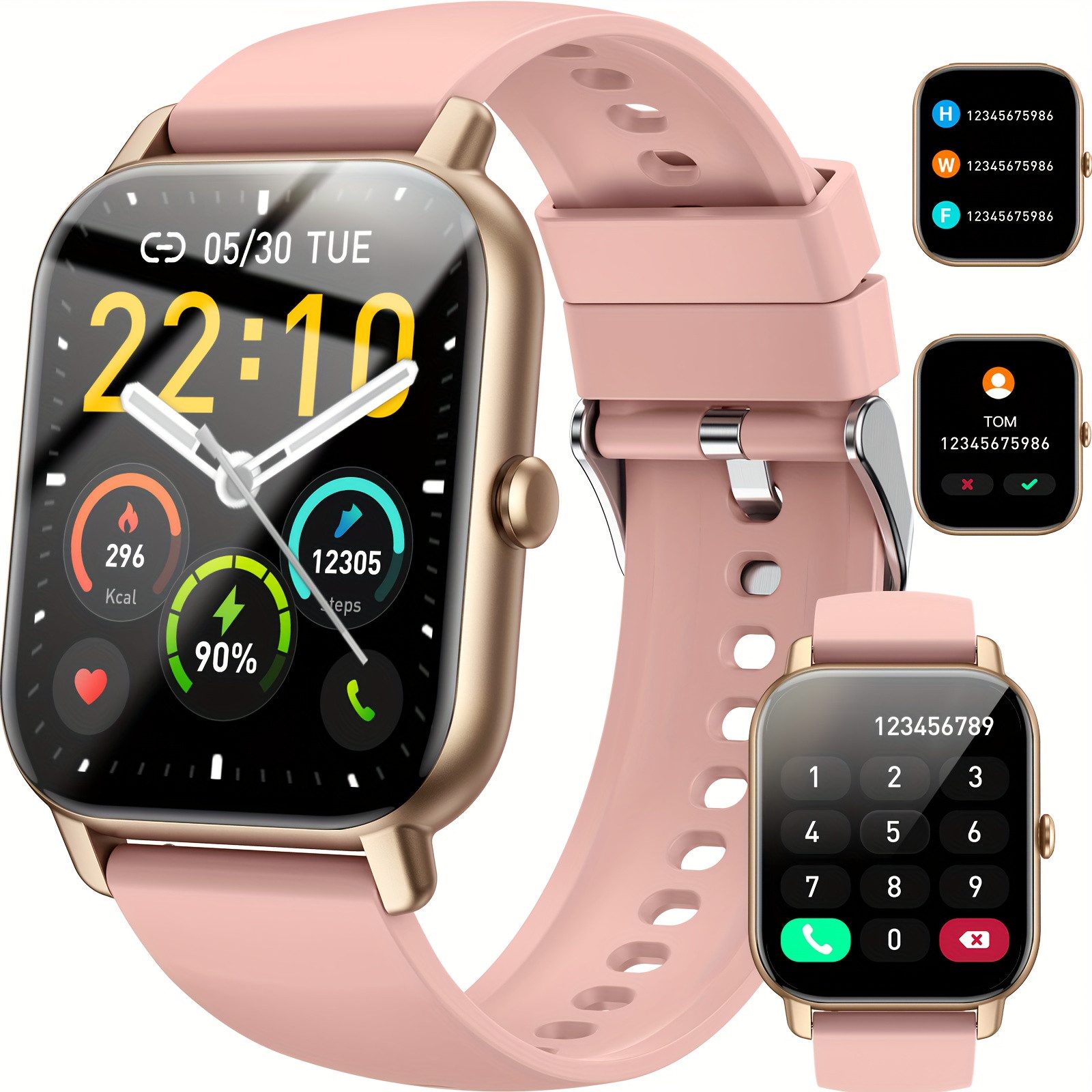 Damen's Telefonfunktion Fitness-Tracker Smartwatch