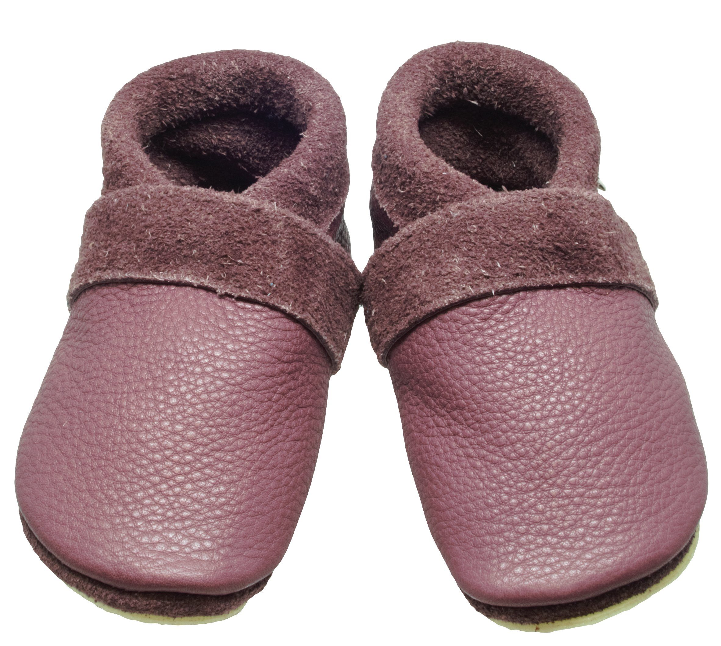 Krabbelschuhe Pantolinos Basic Hausschuhe Ökoleder Roseberry Krabbelschuh