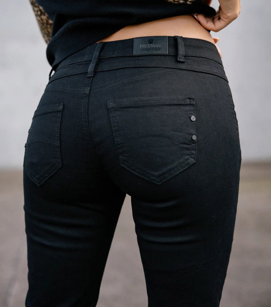 Freeman T. Porter Straight-Jeans Madie S-SDM black – Bild 5 von 5