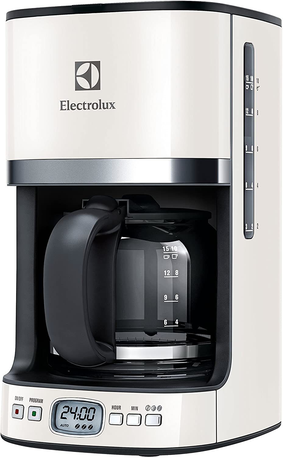 Electrolux Filterkaffeemaschine Electrolux EKF7500W Kaffeemaschine Creme/Weiß  LCD-Display Timer Aromawahl, 1.25l Kaffeekanne, Papierfilter 1x4,  Programmierbarer Timer online kaufen | OTTO