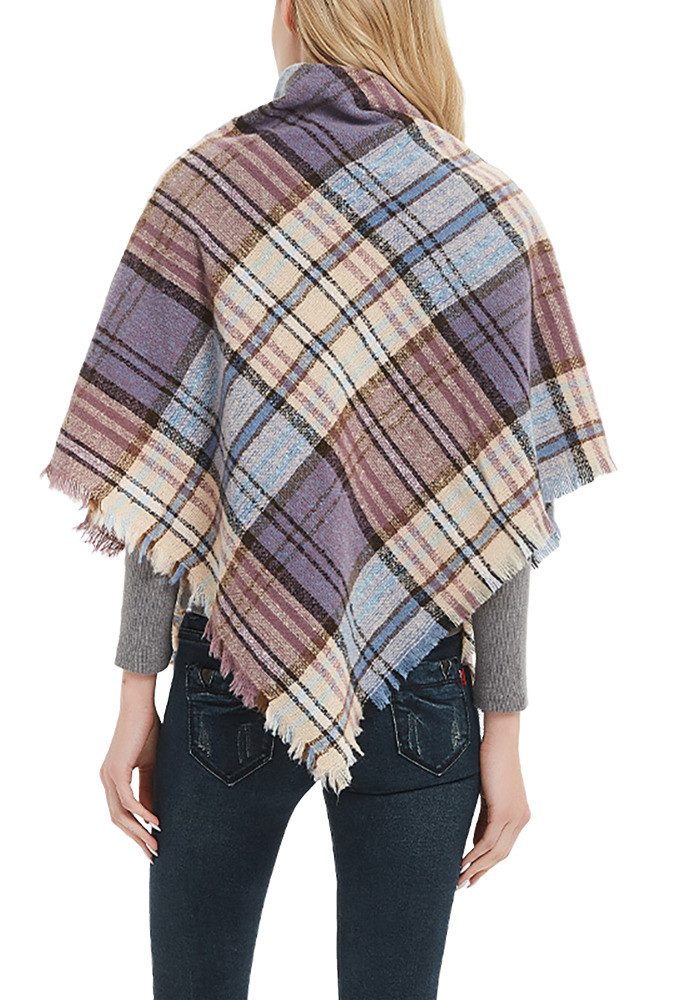 THE FASHION HOUSE Schal Damen Schal Winter Herbst kariert in Übergröße Deckenschal Modeschal, Karo Tartan Streifen Muster Schultertuch Halstuch oversize