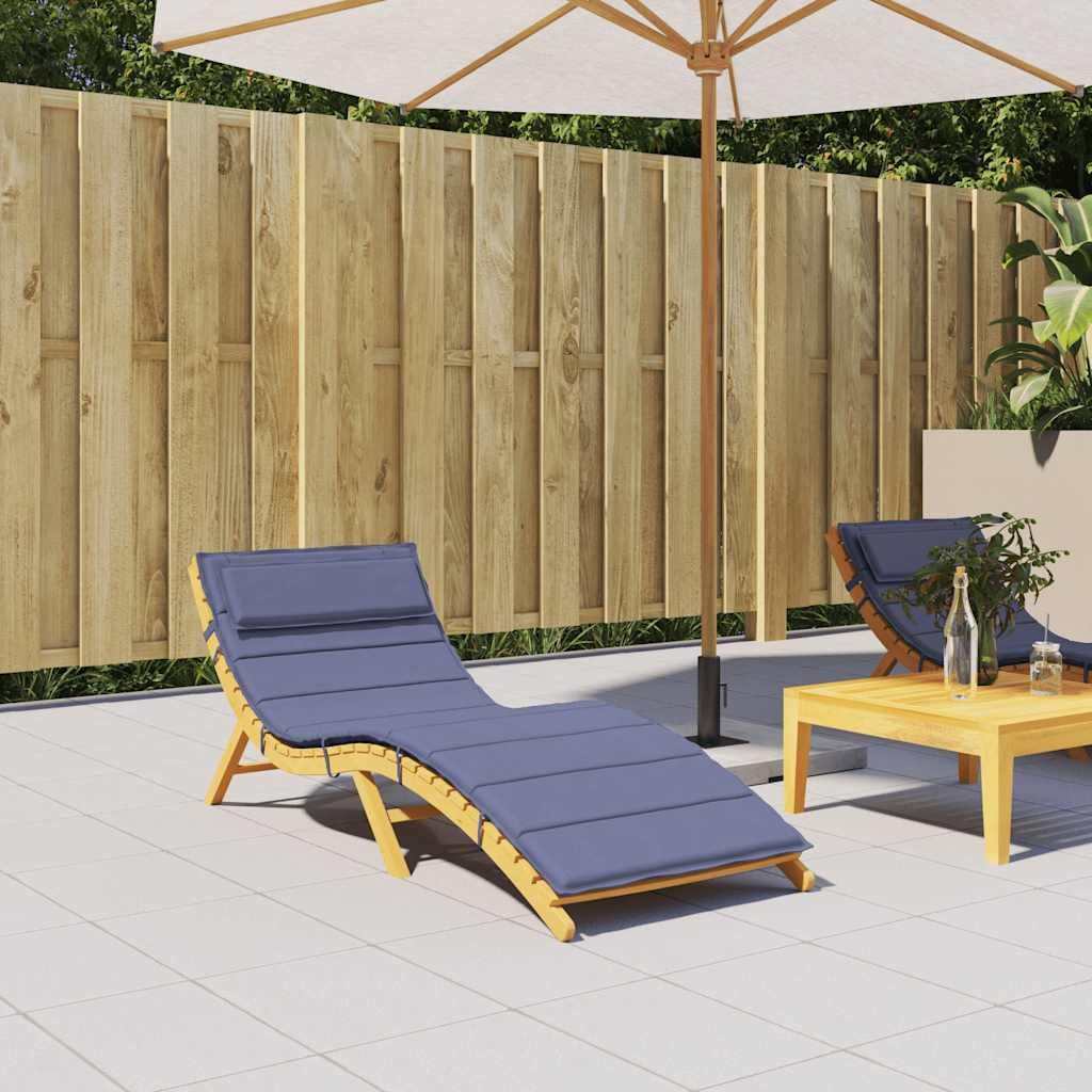 vidaXL Sitzauflage Sonnenliegen-Auflage Marineblau 180x60x4 cm Oxford-Gewebe, (1 St)