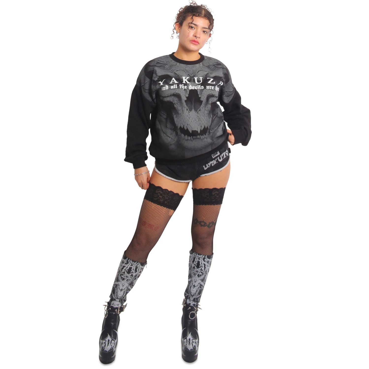 YAKUZA Sweatshirt Devils im Oversized Look