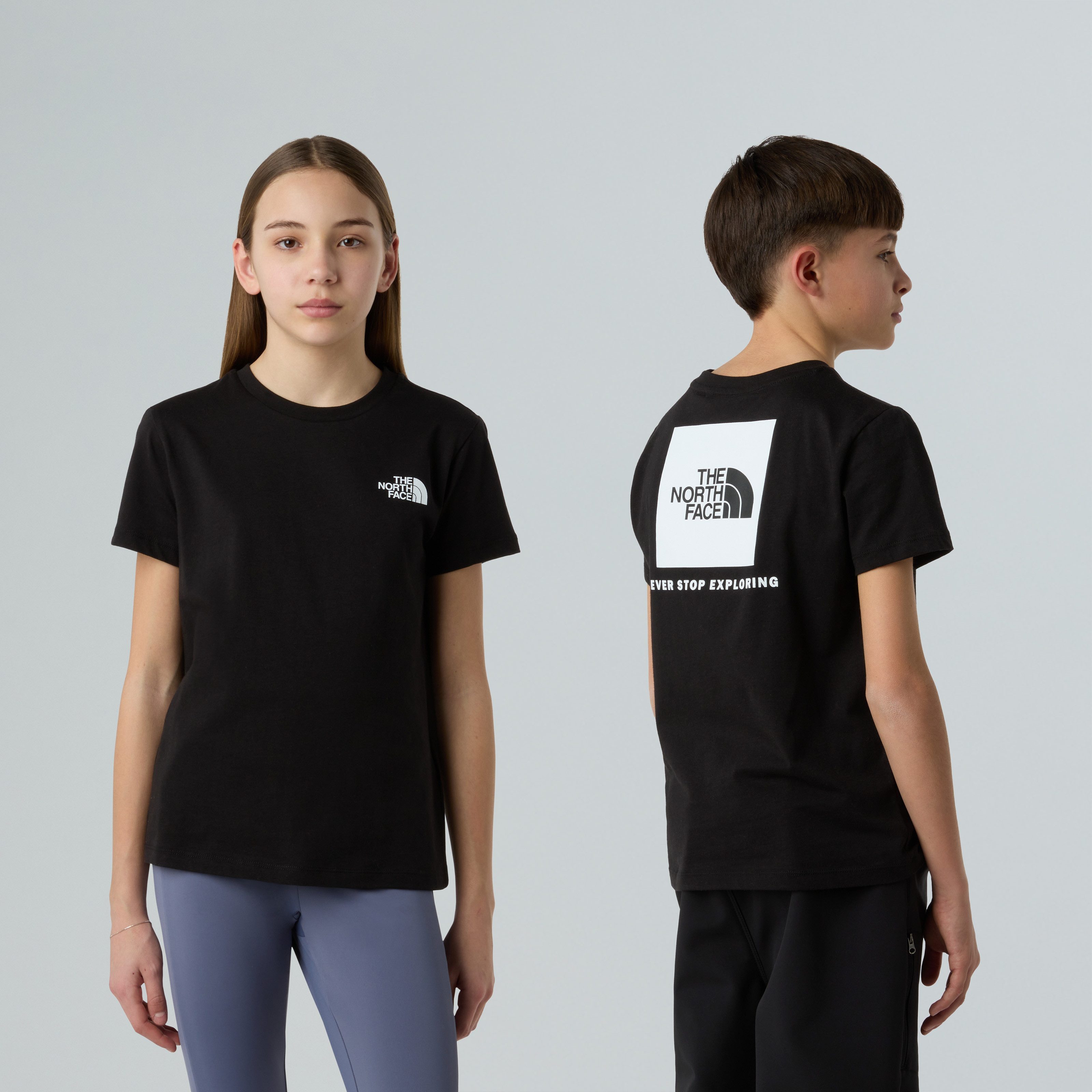 The North Face T-Shirt TEEN BOX NSE REGULAR SS TEE für Jugendliche, Kurzarm, mit Rundhalsausschnitt, aus Baumwolle