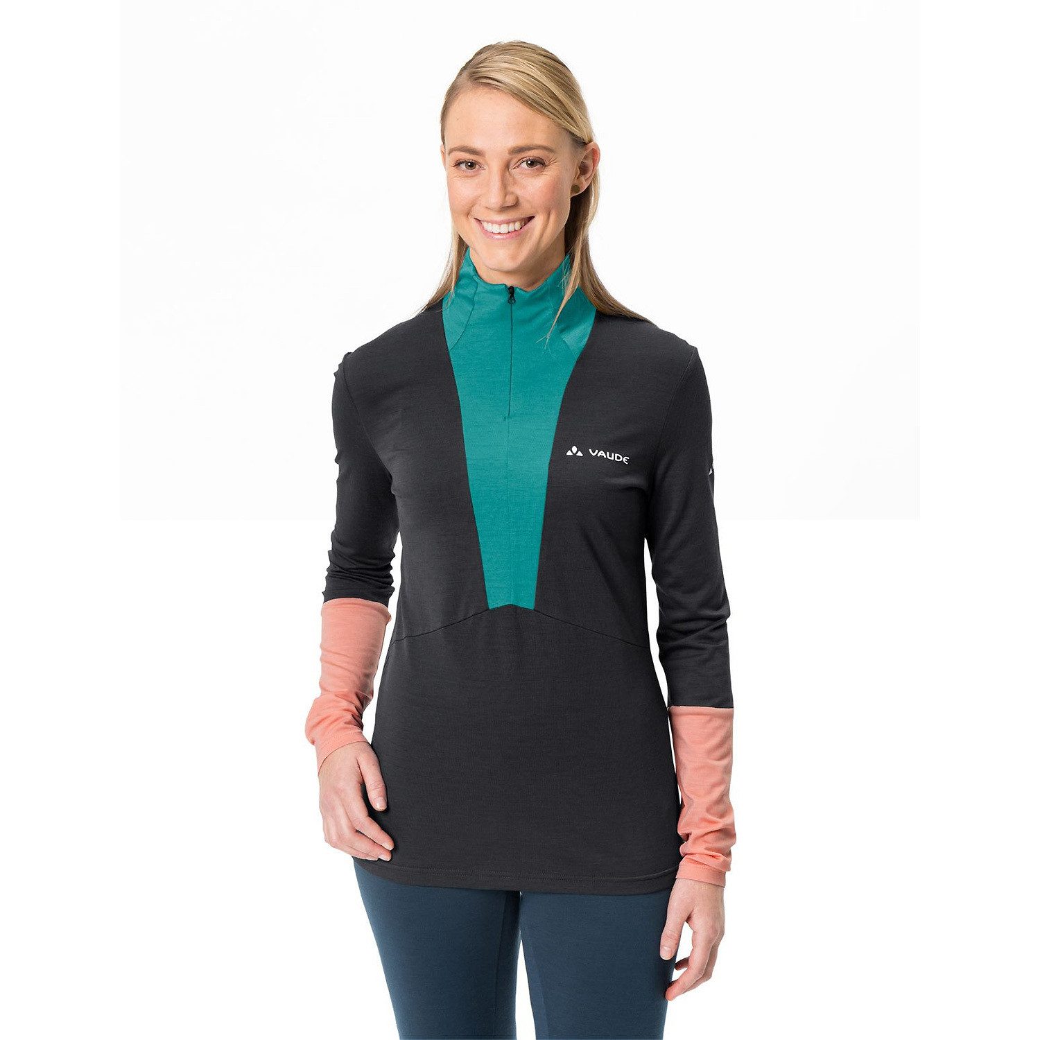 T-Shirt T-Shirt WOMENSMONVISOWOOL HALFZIP SHIRT