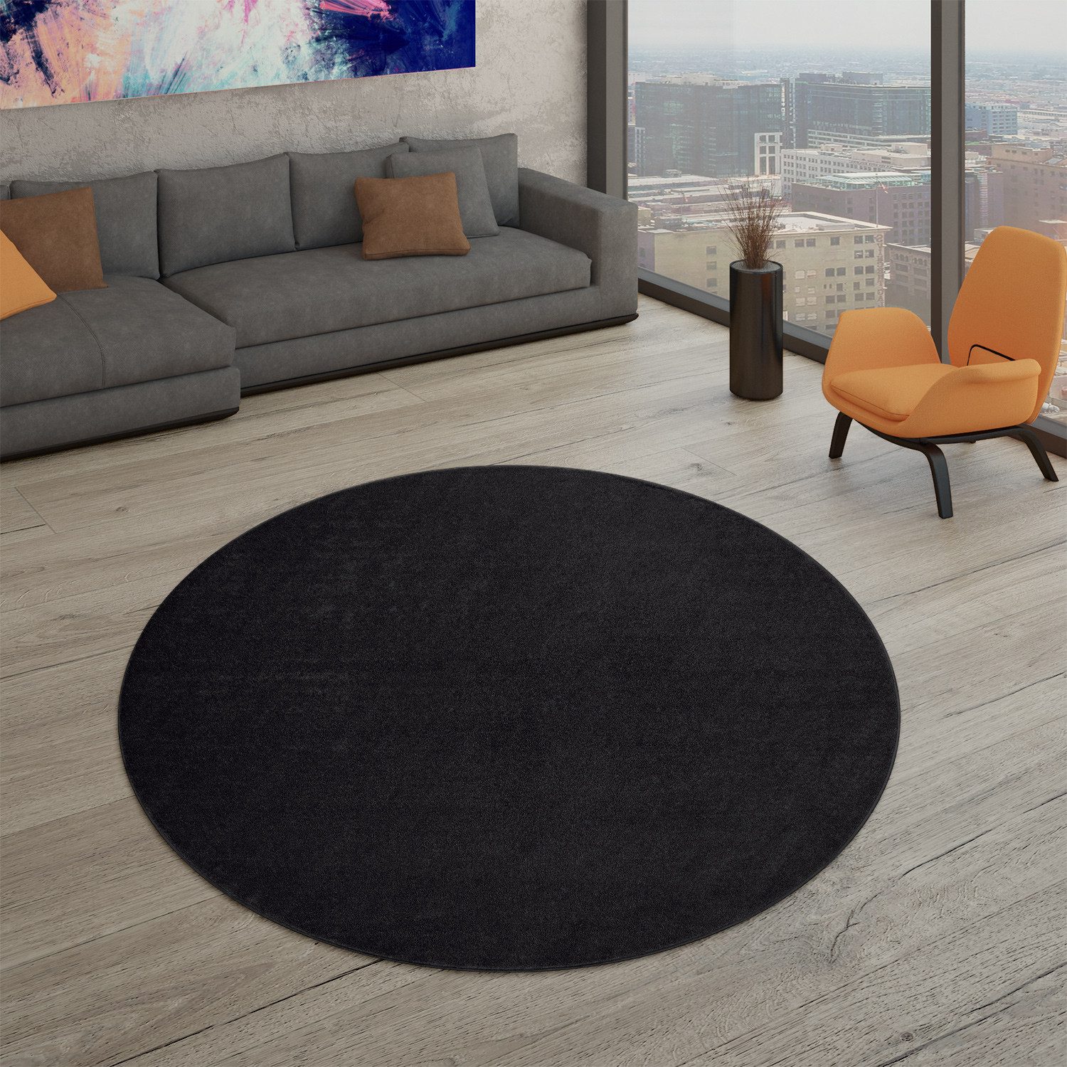 TT Home Teppich, rund, Höhe: 12 günstig online kaufen