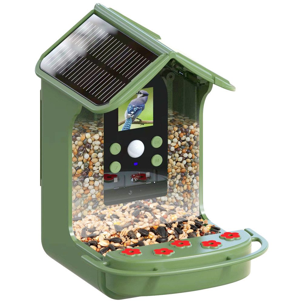Easypix Wildkamera Easypix BirdyCam Wildkamera mit Futterspender Grün