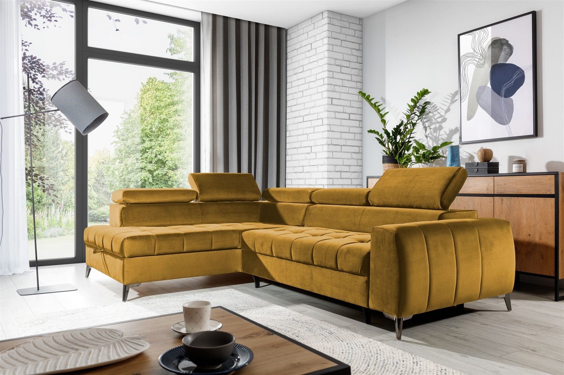 Fun Möbel Ecksofa Ecksofa Schlafsofa AGNESA günstig online kaufen