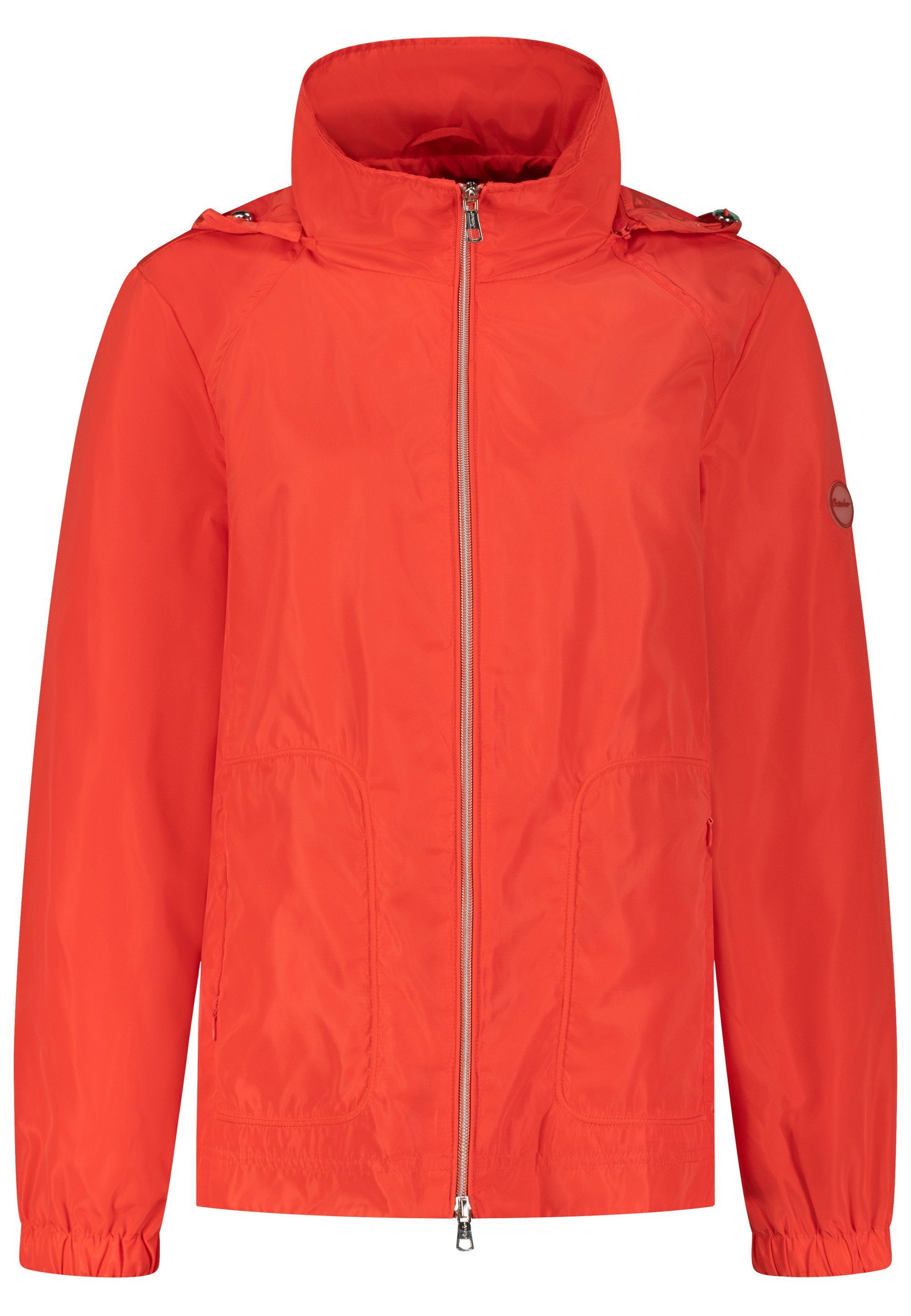 Kapuze October koralle Outdoorjacke verstellbarer mit