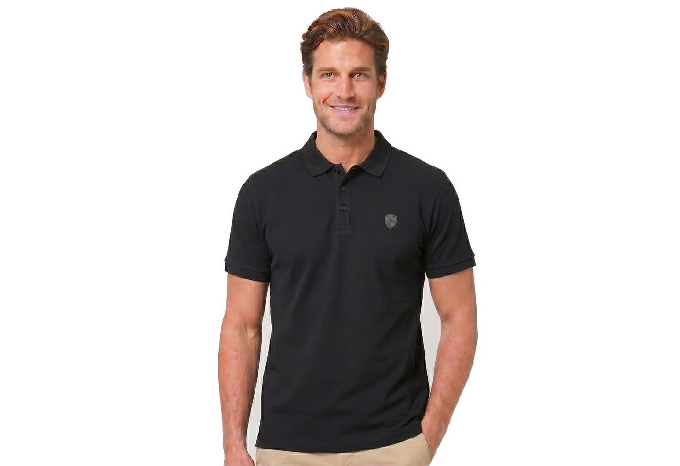 Geographical Norway Poloshirt Herren Poloshirt Kurzarm 100% Baumwolle Piqué Regular Fit